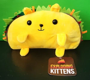Exploding Kittens Plush 8” Yellow Taco Cat New - Picture 1 of 5