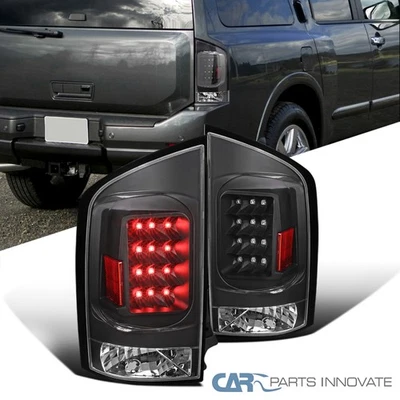 Black Fits 2005-2015 Armada LED Tail Lights Signal Brake Lamps Left+Right - Image 1 of 4