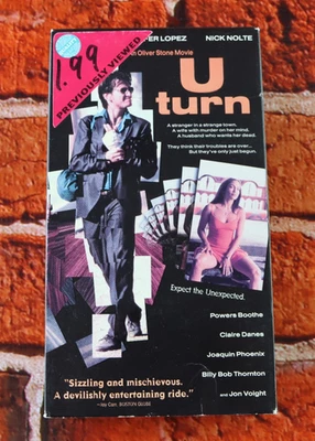 U Turn Sean Penn Jennifer Lopez Nick Nolte Billy Bob Thornton Claire Danes VHS - Image 1 of 4
