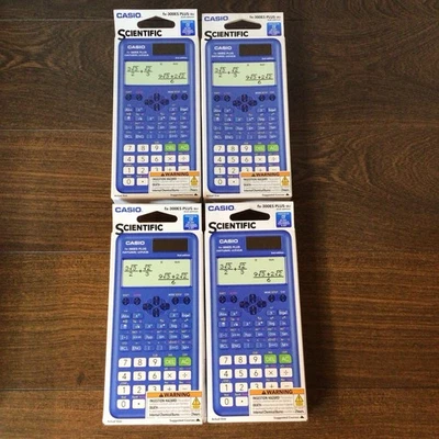 4x Casio FX-300ES Plus-BU Scientific Calculator Blue 2nd Edition SAT ACT AP PSAT - Image 1 of 4