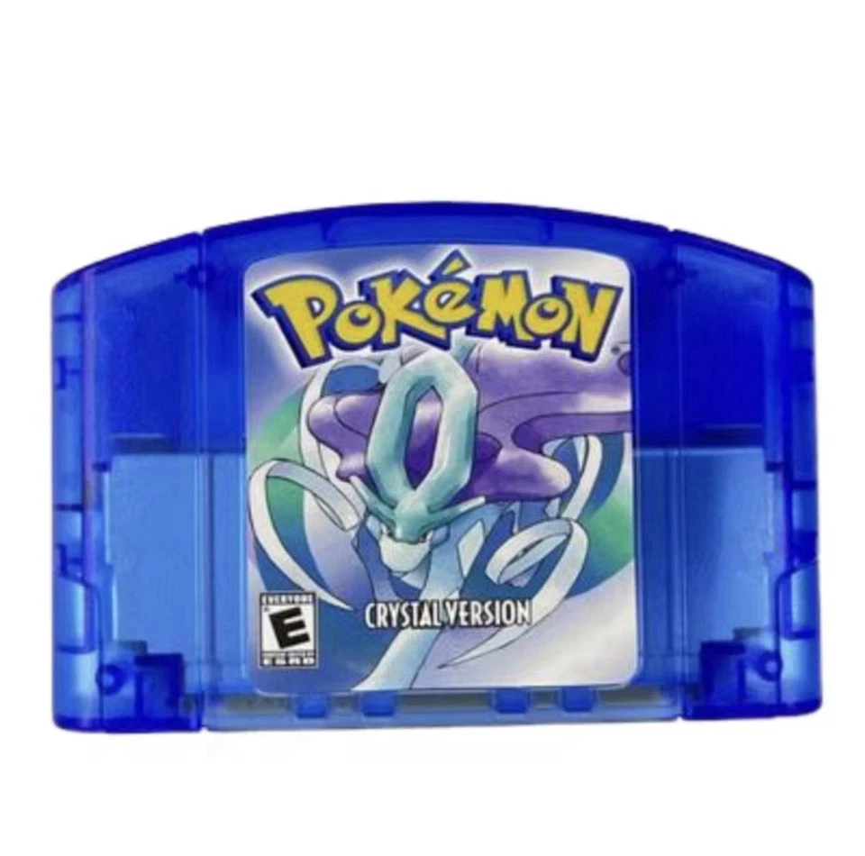 Pokemon Crystal Version Fan Hack N64 Game Cartridge US Version ENG - Image 1 of 1