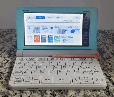 Casio Electronic Dictionary EX-Word XD-SR4800GN Green Learn Japanese Japan - Image 1 of 4