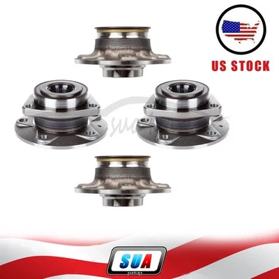 For 2006 2007 2008 2009 Volkswagen GTI Base Wheel Hub Bearing 2X Front + 2X Rear — 第 1/4 张图片