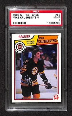 1983 O-Pee-Chee #52 MIKE KRUSHELNYSKI PSA 9 Mint 16031203  - Image 1 of 3