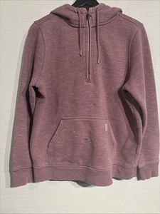 Carhartt Women’s Clarksburg Half-Zip Sweatshirt Relaxed Fit Pink Size Large - Picture 1 of 14