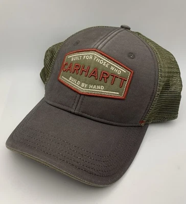 Carhartt Hat Baseball Cap Men’s SnapBack Trucker w Mesh Patch Built By Hand OSFA - Image 1 of 4