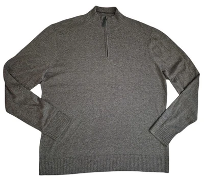 Smartwool Sweater Mens XL Brown 1/4 Zip Pullover Merino Wool Blend Sparwood - Image 1 of 4