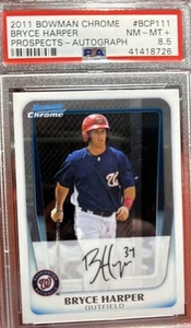 2011 Bowman Chrome - Prospects Autograph Bryce Harper #BCP111 (AU, RC) - Picture 1 of 4