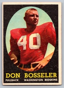 1958 Topps #132 Don Bosseler Washington Redskins Rookie - Bild 1 von 3
