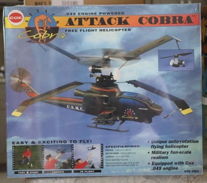 COX Attack Cobra Free Flight Helicopter new never flown - Picture 1 of 3