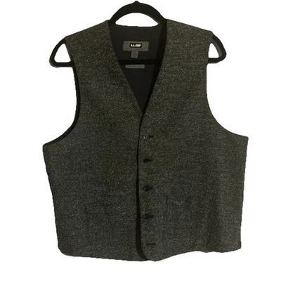 Chaleco de Colección Wilke Rodriguez Para Hombre Talla Lg/Tela Italiana Importada Gris Foto 1 de 4