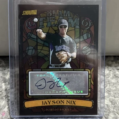 2008 Topps Stadium Club - Beam Team Jayson Nix #BTA-JN (AU) - Image 1 of 2