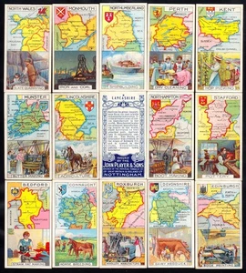 Player's Cigarette Cards - Counties & Their Industries (Numbered) - complete set - Picture 1 of 2