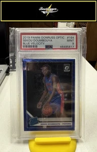 2019-20 Donruss Optic #164 Sekou Doumbouya Blue Velocity PSA 9 - Picture 1 of 2