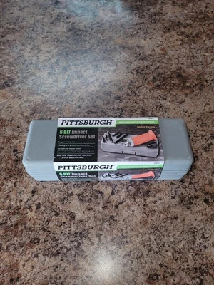 PITTSBURGH 6 Bit Impact Screwdriver Set w/Organized Storage Case #64812 - Image 1 of 3