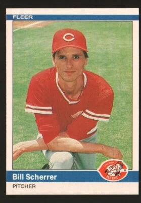 1984 Fleer Baseball #482 - Bill Scherrer RC - Cincinnati Reds  84-1022 - Image 1 of 2