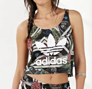 Adidas Top Womens Medium Farm Xiloflorista Crop Sleeveless Tank - Picture 1 of 10