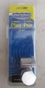 A18C Marpac 7-6820 Aluminum Plugs 3/8" NPT 2-Pack OEM New Factory Boat Parts - Bild 1 von 2