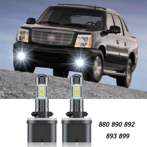 For Cadillac Escalade EXT 2002-2006 880 LED Fog Light Bulbs 6000K White 50W 2x - Picture 1 of 9