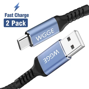 Cable USB a USB C tipo C cable de carga rápida Samsung Galaxy Note (PAQUETE DE 6,6 pies/2) - Imagen 1 de 6