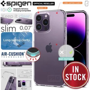 For Apple iPhone 14 13 12 Pro Max Plus mini Case SPIGEN Liquid Crystal Cover - Picture 1 of 35
