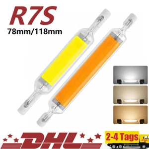1-5X LED R7s 78mm 118mm Glasröhre Glühbirne COB Ersetzen Halogenlampe 220V 240V - Bild 1 von 7