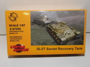 IS-2T Russian Recovery Tank Z+Z Modell 87096 New 1/87 Scale Plastic Kit - Picture 1 of 1