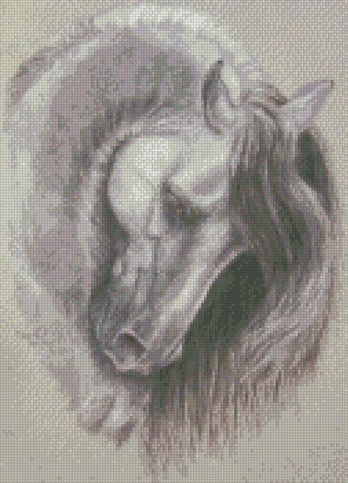 Counted Cross Stitch Chart Only Horse Majesty - Image 1 of 1