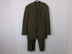 Vinci 3-Button Suit Jacket/Pant SIZE: J- 44L; P-38"/29" BROWN DESIGN - Picture 1 of 4