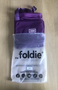 The Foldie Unisex Foldable Travel Duffle Bag Tote Purple NWT - Picture 1 of 5