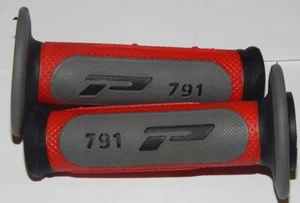 Motorcycle Grips ProGrip 791 7/8" Off-road Black Grey Red(Grey center) new - Imagen 1 de 1