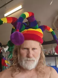 Sombrero bufón arco iris Elope - Imagen 1 de 10