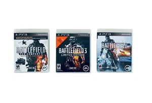 PS3 Bundle PlayStation 3 Lot Fast Shipping Battle Field 2 /3/4 Excellent Tested - Picture 1 of 2