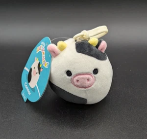 Squishmallows Connor the Cow Clip 3.5 Inch Soft Plush NWT - Picture 1 of 6