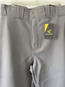 Easton Baseballhose Pro + Schlüpfer Erwachsene grau mit schwarzem Streifen L 33""-34"" Neu mit Etikett - Bild 1 von 13
