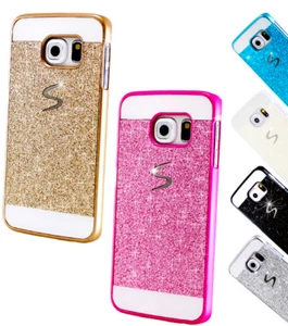 Handyhüllen Handy Hülle Glitzer Handytasche Bling Bling Schutz für Frauen Case - Bild 1 von 21