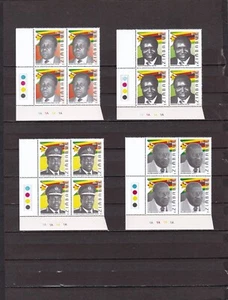 Zimbabwe mnh conjunto en bloques de 4 famosos celebridades 2012 - Imagen 1 de 1