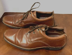 COLE HAAN Cordovan Brown Lace Up US 10.5M Soft Soles & Leather - Picture 1 of 8