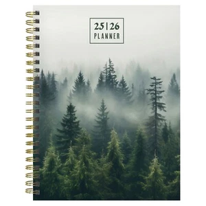 July 2025 - June 2026 Mystic Forest Medium Weekly Monthly Planner - Picture 1 of 7
