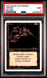 1994 MTG Magic the Gathering Revised Terror Vintage WOTC PSA 9 Mint POP 8 - Picture 1 of 4