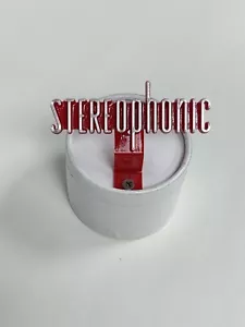 Ami Continental 1/2 Jukebox StereoPhonic Dome Badge RED - Picture 1 of 3