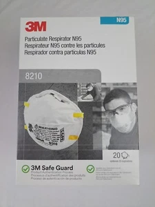 3M Respiratore Particolato N95 8210 20 Maschera Monouso Preparazione Vernice Corpo Auto - Foto 1 di 6