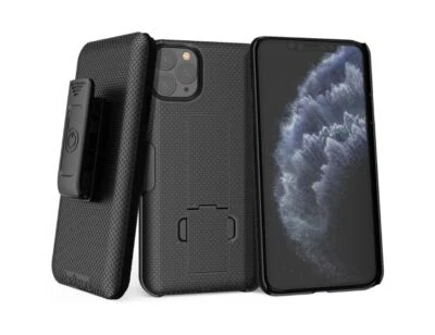 Verizon Shell and Holster for 2022 iPhone 12 Pro Max 6.7-inch - Black - Image 1 of 3