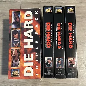 Die Hard Triple Pack 1995 Trilogy VHS Fox Video Trilogy Bundle Lot Bruce Willis - Picture 1 of 7