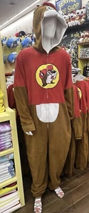 Buc-ee's Beaver Mascot Buc Union Body Suit Costume Pajamas Youth XS / S NWT - Picture 1 of 16