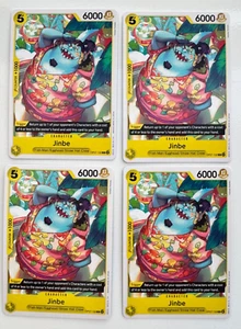 OP07-107 One Piece Card Game TCG Jinbe (C) Yellow 500 Years 4X Playset English - Picture 1 of 3