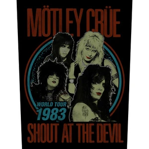 MÖTLEY CRÜE RÜCKENAUFNÄHER BACKPATCH # 10 SHOUT AT THE DEVIL 36x29cm AUFNÄHER - Bild 1 von 1