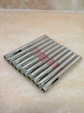 10 pcs 6mm ( 1/4" inch ) THK Diamond coated core drill drills bit hole saw tile