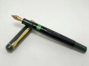 Pelikan M250 Füllfederhalter Old Style Schwarz/Grün | OB-Feder 14ct | Gravur - Bild 1 von 8