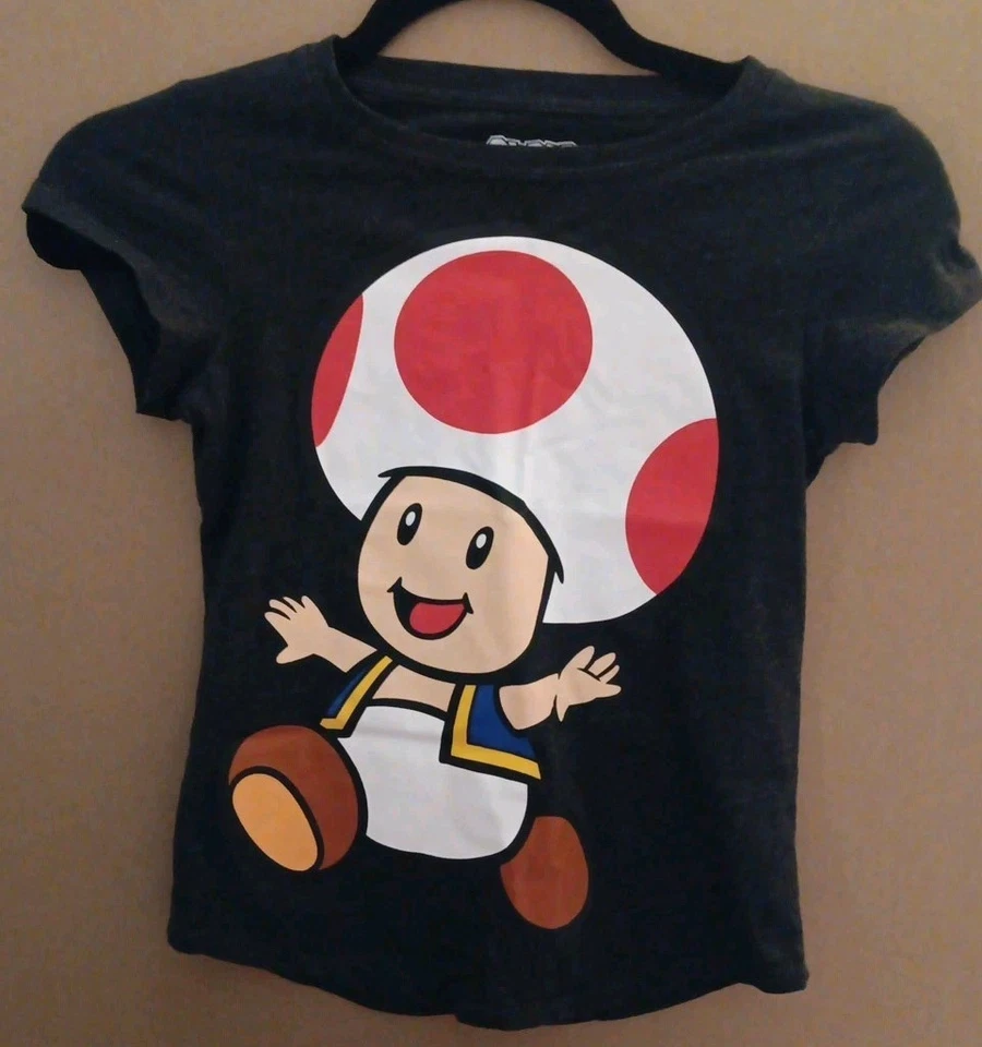 Lindo Top Camiseta Nintendo Super Mario Bros Película Sapo Niñas XL  Foto 1 de 4